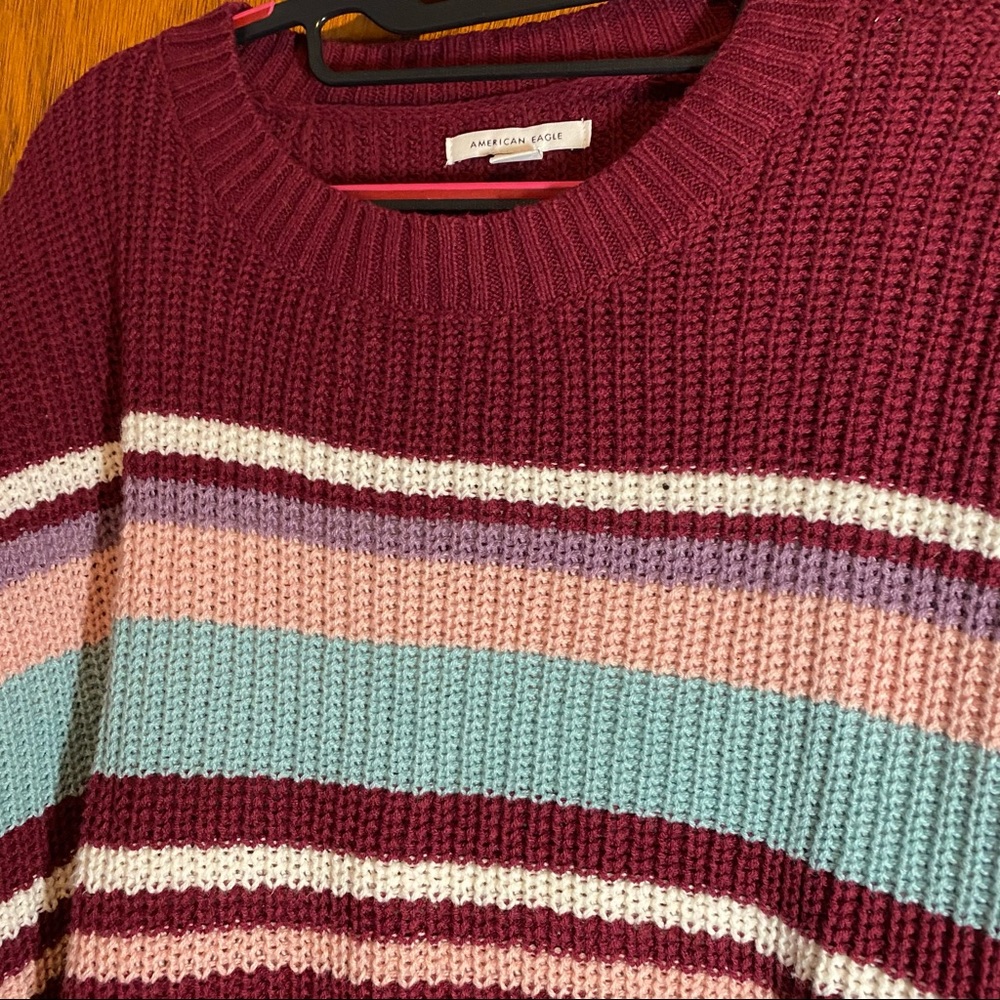 American eagle large knit sweater